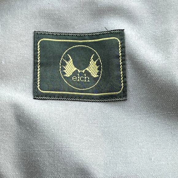 Austrian Elch Button Down Cotton Long Sleeve Tan Shirt Mens Outdoor Roll Tab - Picture 6 of 6